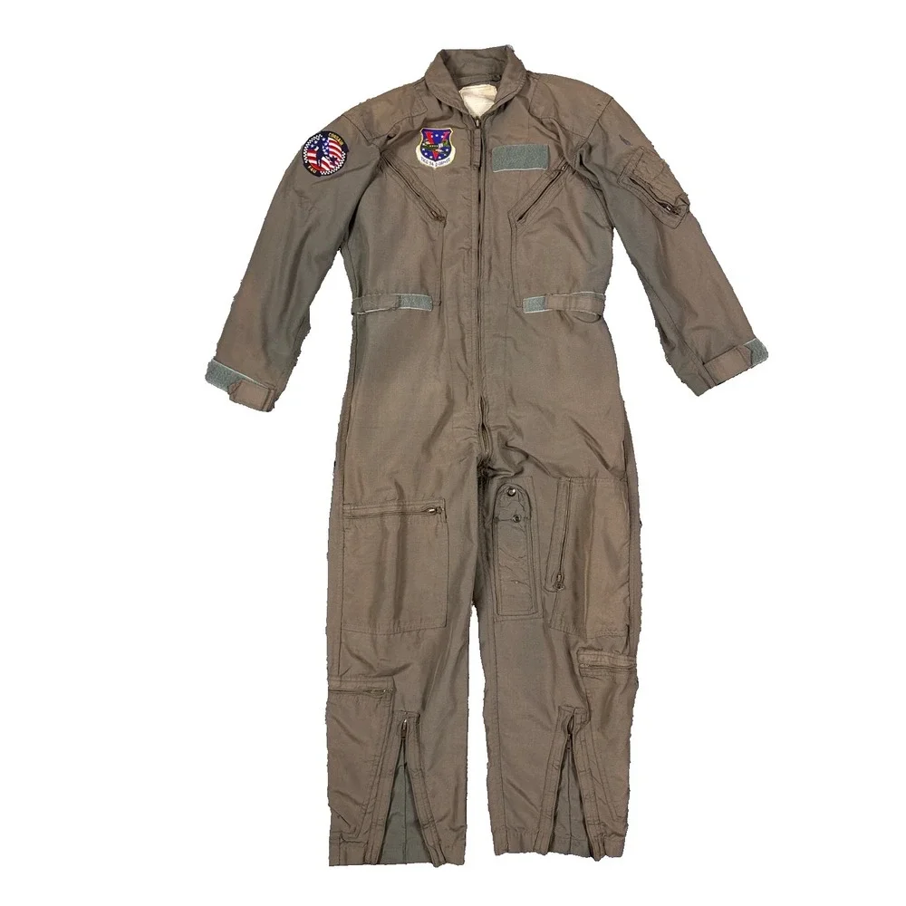 Vtg USAF Air Force Flight Suit Coverall Patches Corsair F4U‎ - TICO 94 D-DAY-50